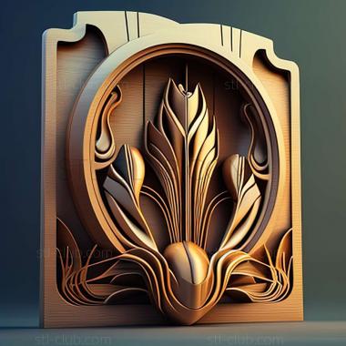 3D model art deco (STL)